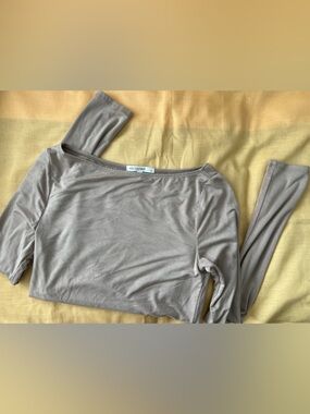 ANTISTAR Taupe Long Sleeve Top